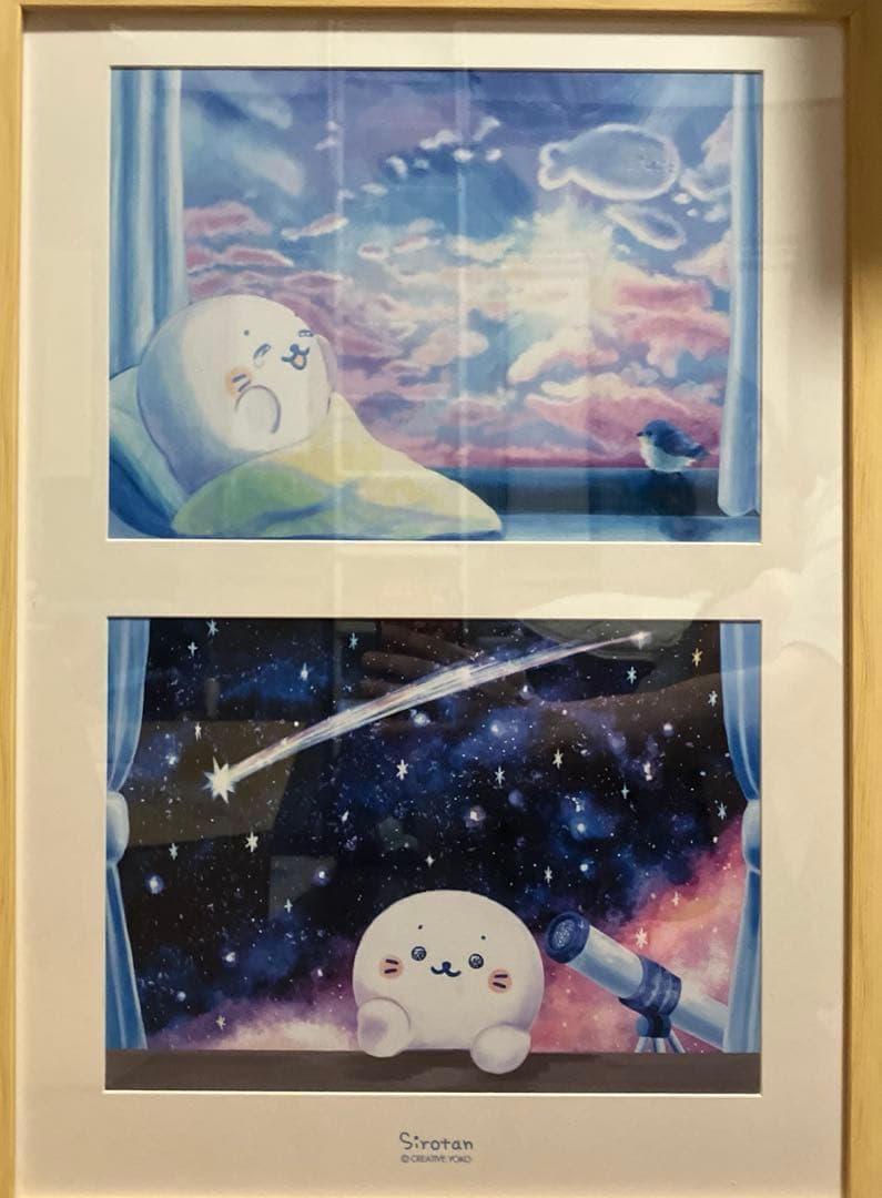 しろたん　キャンバスアート　レア　希少品