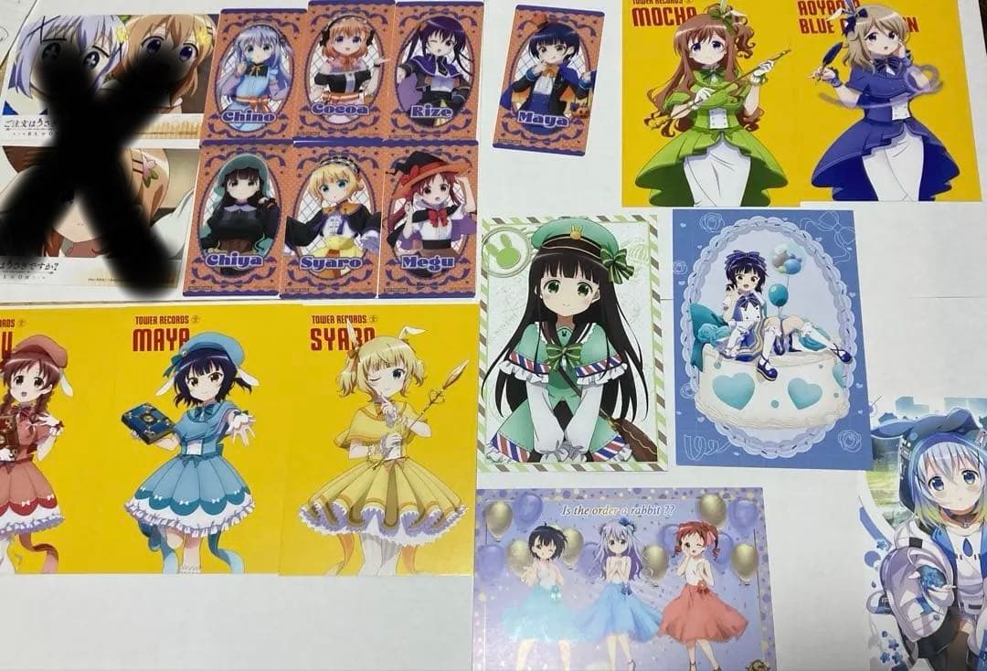 バラ売り可ごちうさなど　各種ポストカード・ブロマイド55枚