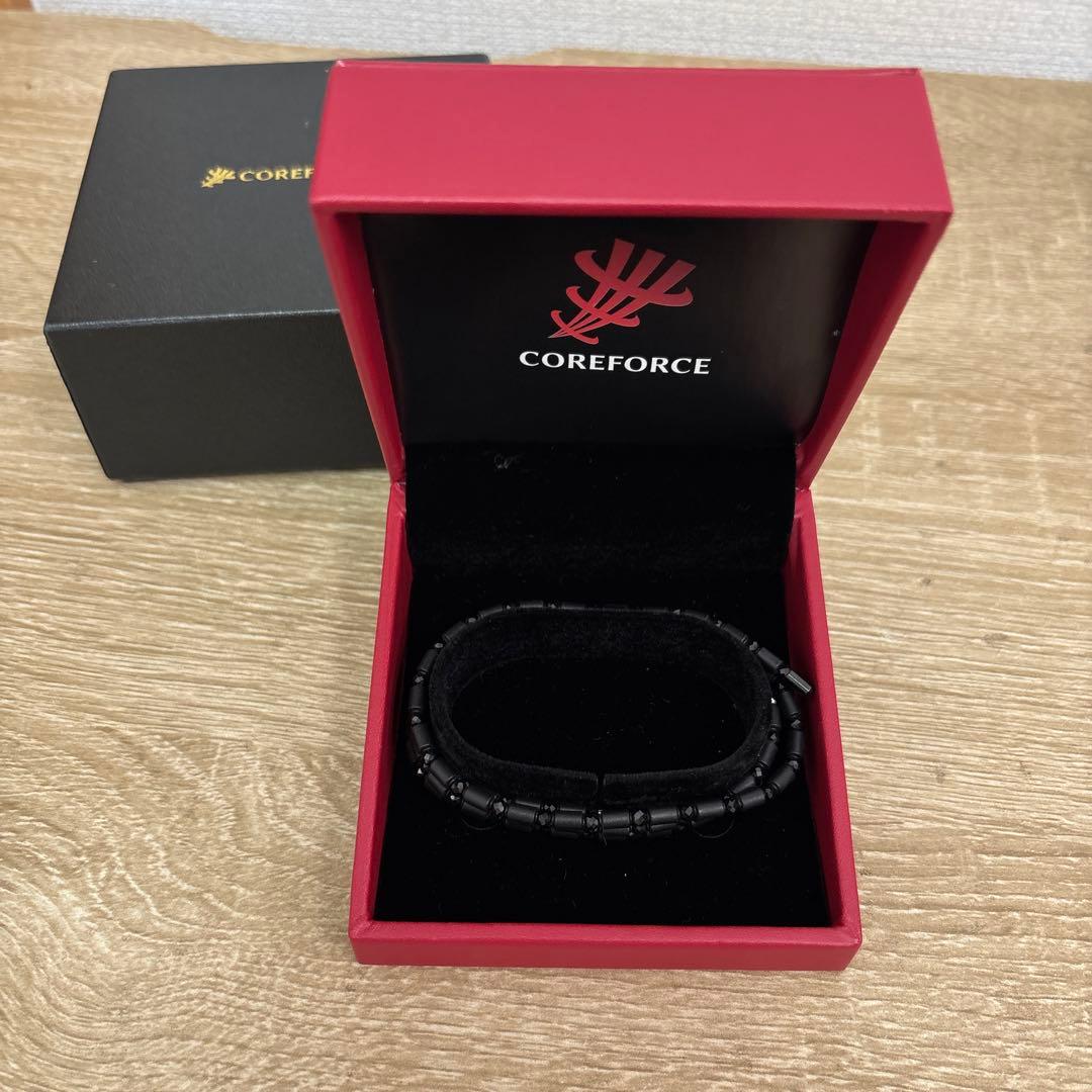 【美品】コアフォース　ループ ブラック70 ゴルフネックレス/ブレスレット