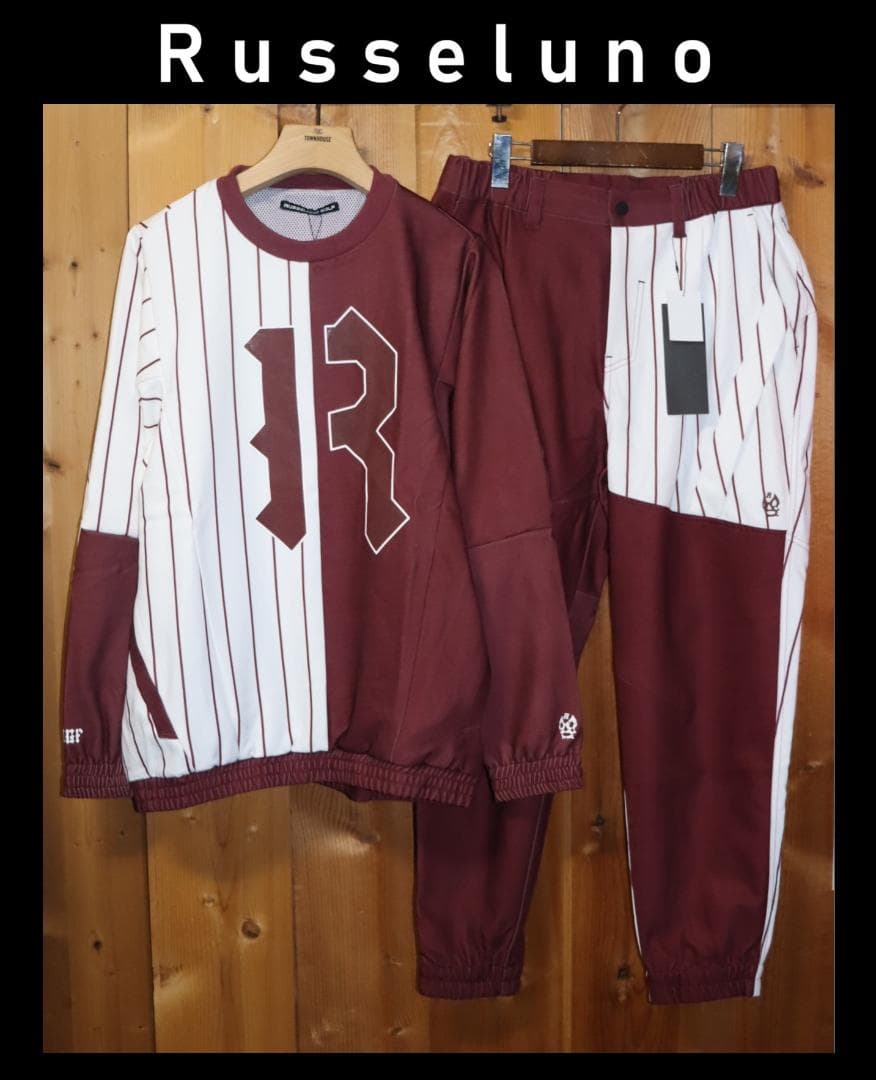 新品 ラッセルノ ゴルフ プルオーバー&ジョガーパンツ 上下セット (4/M)Ⓗ