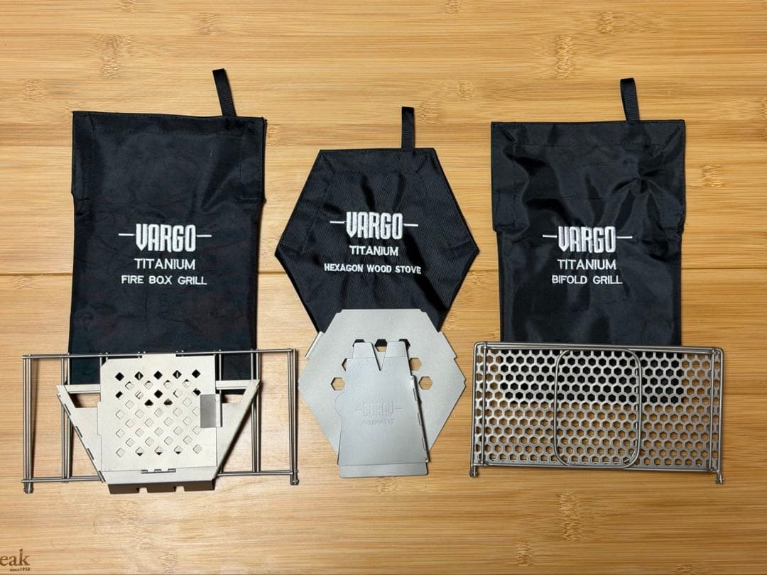 【新品未使用品】バーゴ VARGO チタニウム グリル&ストーブ３点