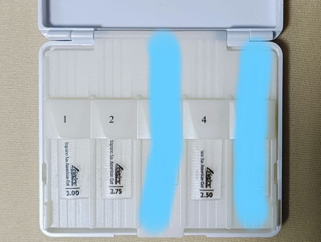 レジェールソプラノサックスリード セルマーリードケース中古品