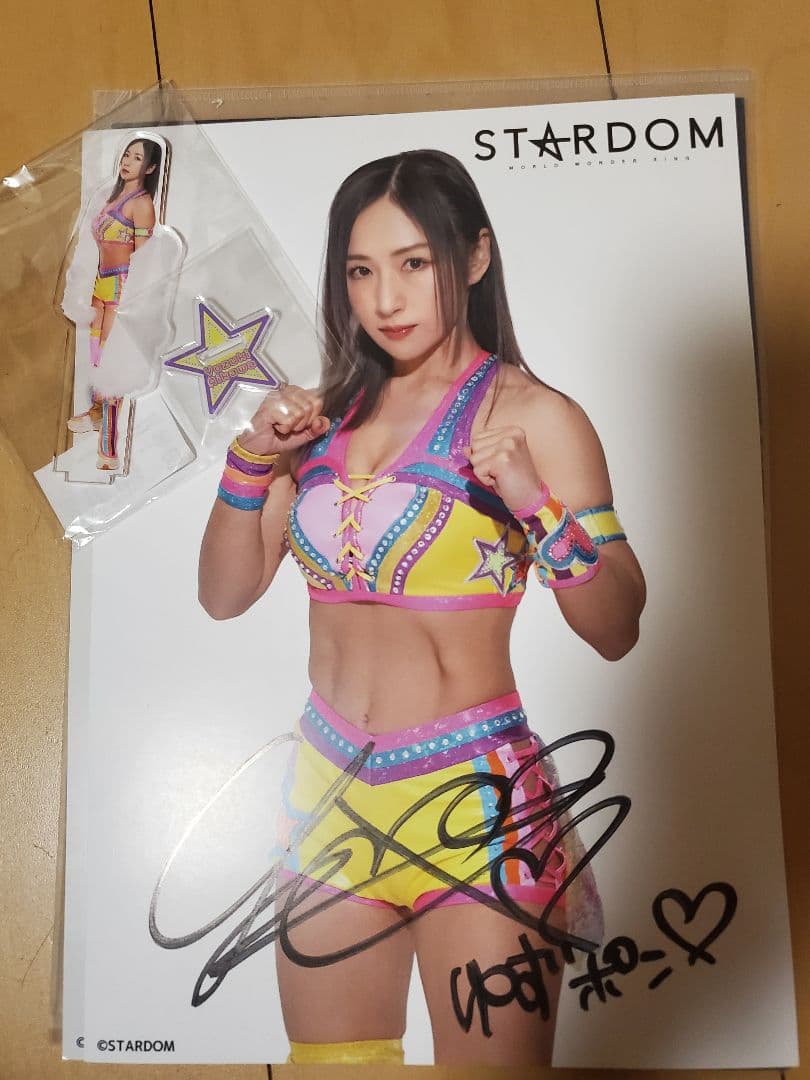 【最新レア】STARDOM お渡し会愛川ゆず季　ポートレー ト&アクリルスタンド