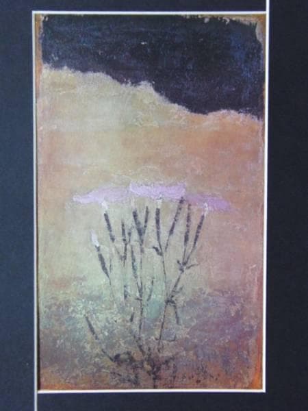 香月 泰男、撫子、高級希少画集画、版上サイン入 新品額付