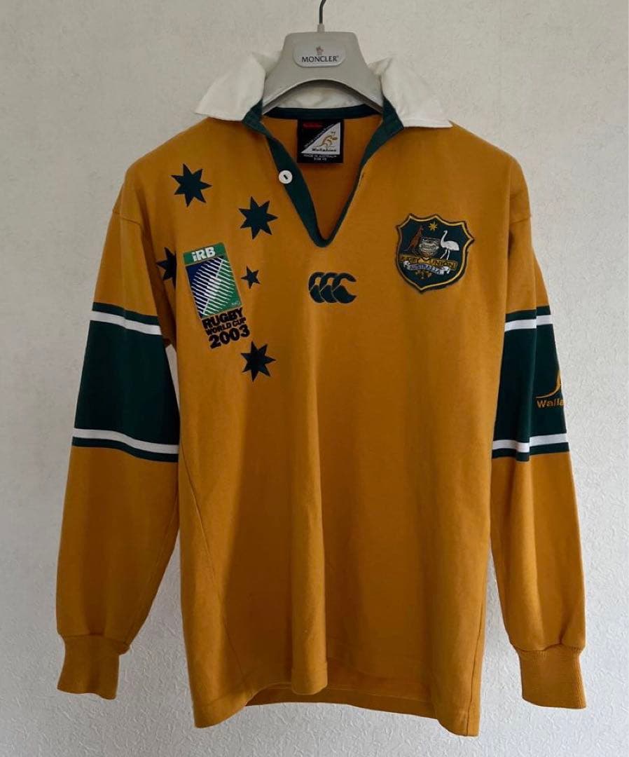 AUS製 オーストラリア代表 ワラビーズ ラグビー ジャージ ラガーシャツ XS