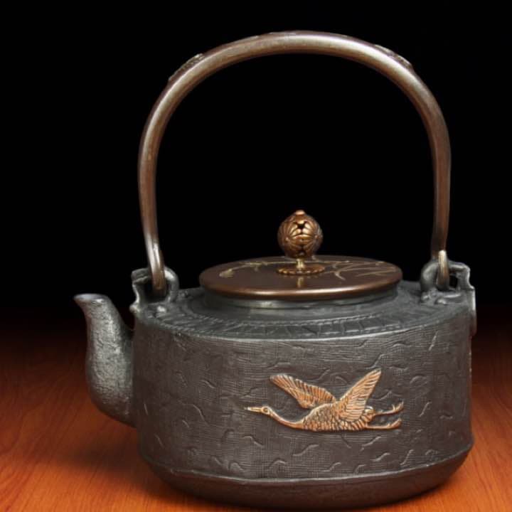 SW 松紋堂 鉄器 急須 伝統工芸 手作り 鉄分補給 鉄瓶　021