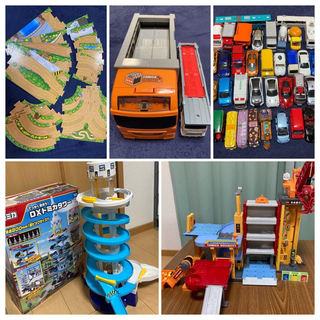 トミカ　まとめ売り　トミカタワー　パワークレーン建設現場　キャリアカー　道路