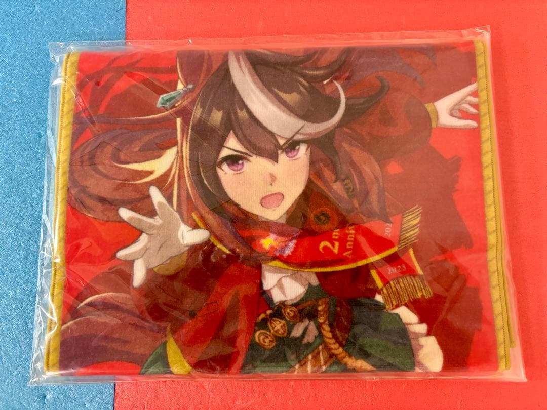 ウマ娘×BOSS プリティーダービー 優勝レイ風フェイスタオル シンボリルドルフ