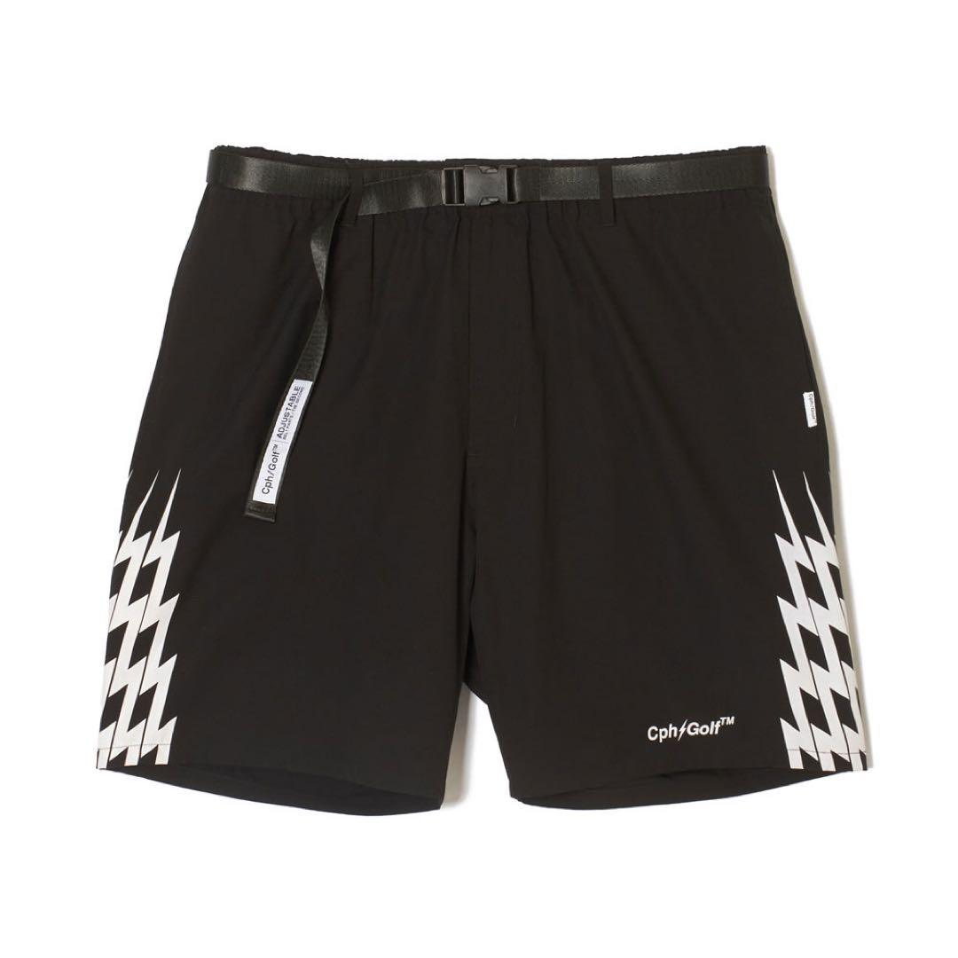 THUNDER STRIPES ADJUSTABLE SHORT クロ　Mサイズ