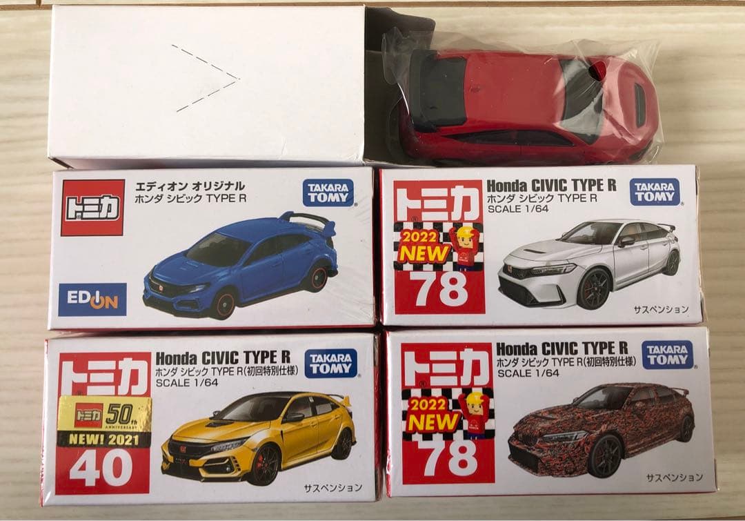 トミカ　ホンダ シビック タイプR 5台セット