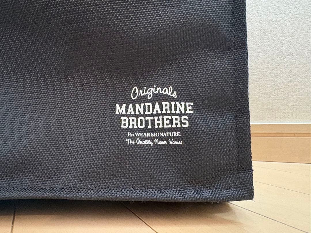 MANDARINE BROTHERS オリジナルキャリーバッグ 黒