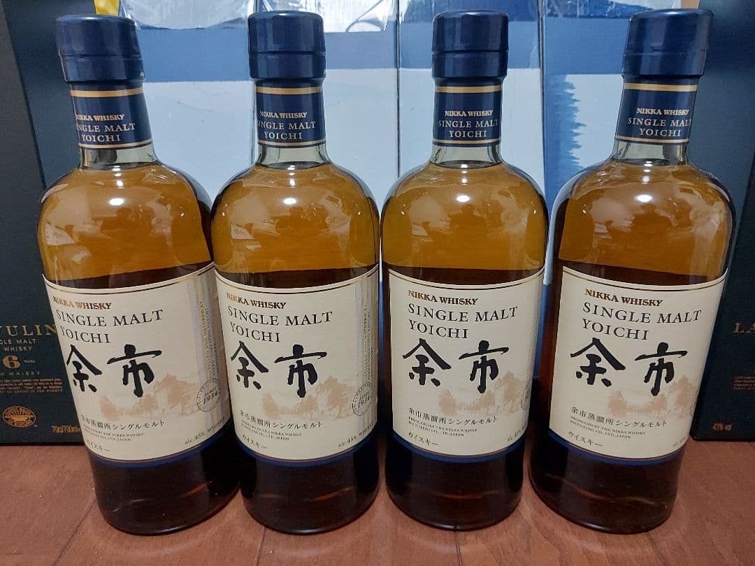 余市 シングルモルトウイスキー 4本セット