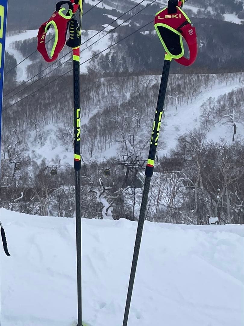 LEKI レキ スキーストック ベノム バリオ 3D 伸縮ストック定価3万越え