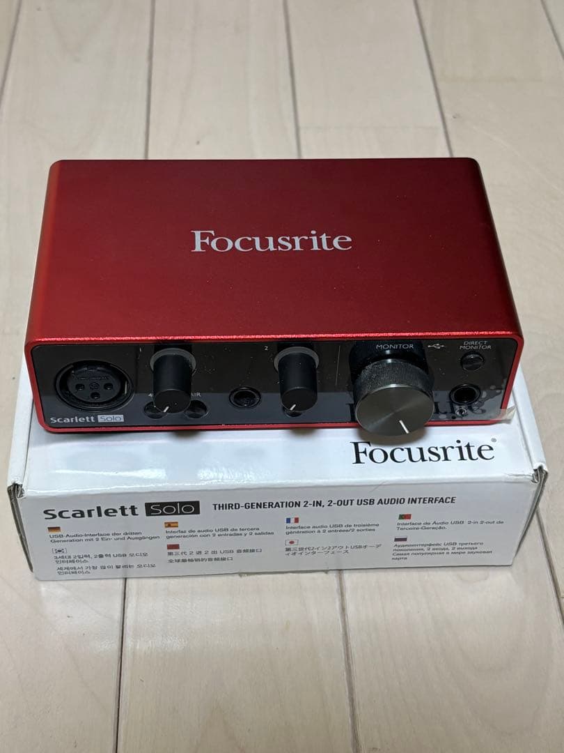DTM・DAW Focusrite Scarlett Solo (3rd Gen)