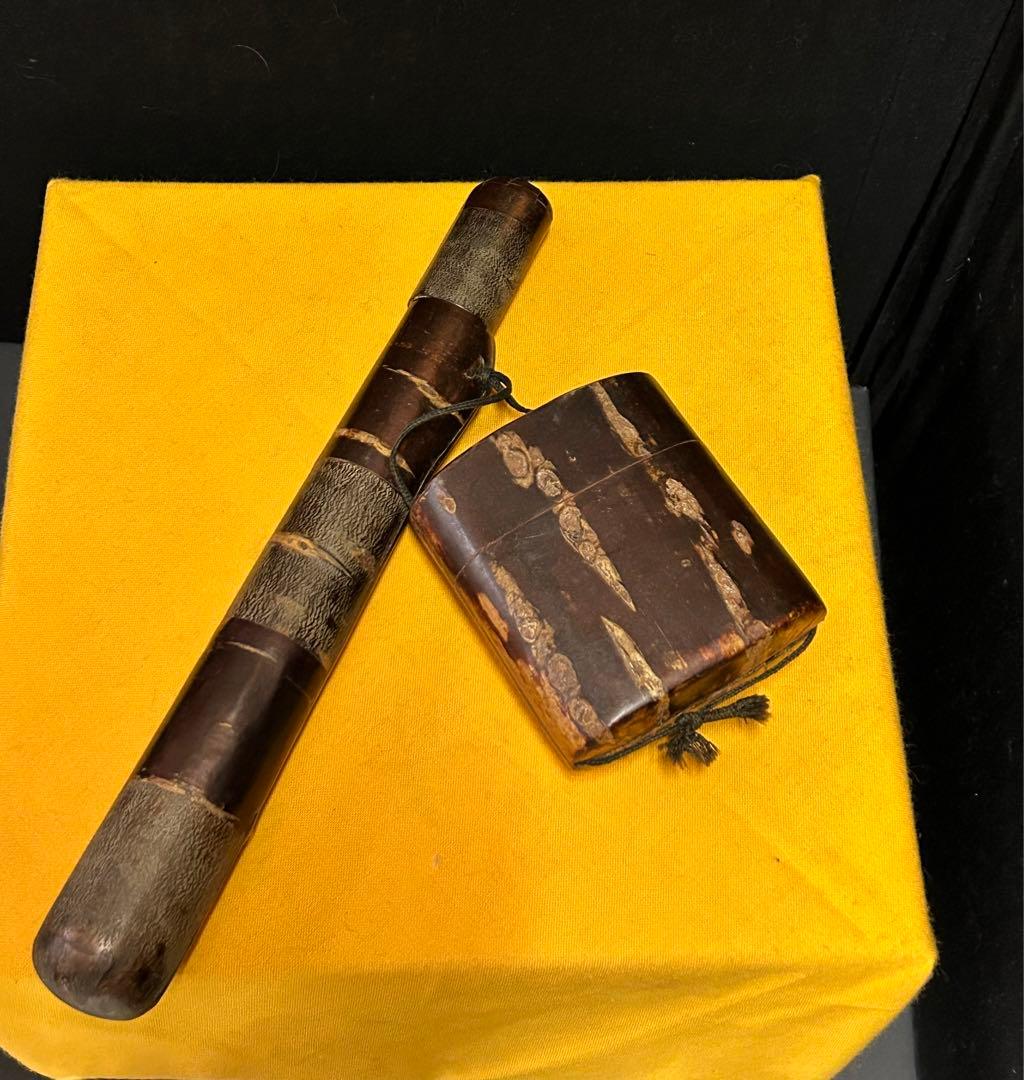 桜　キセル入れ&タバコ入れ