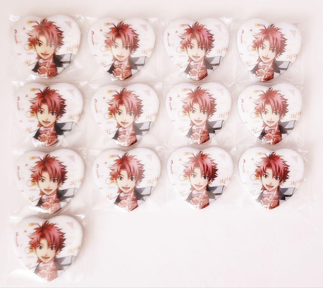 ときメモGS ラウンドワン ハート缶バッジ 針谷幸之進