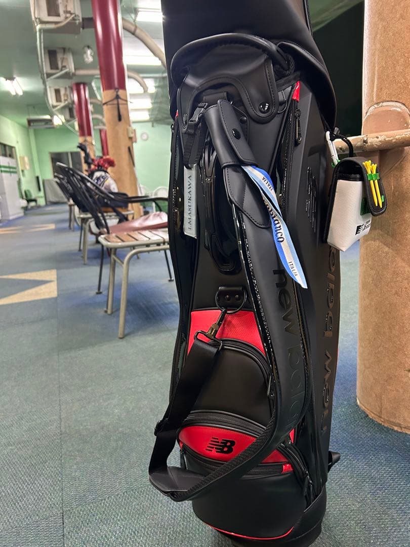 New Balance キャディバッグ ブラック/レッド