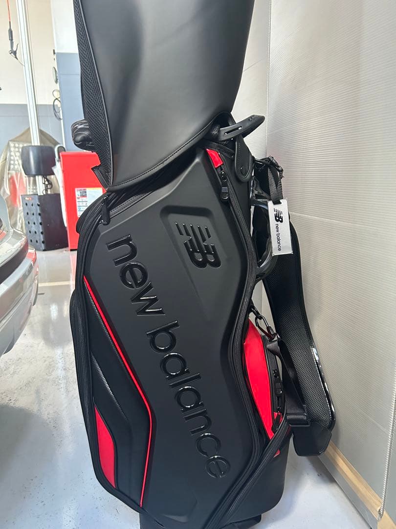 New Balance キャディバッグ ブラック/レッド