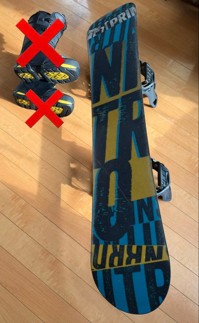 【札幌市直接受渡し】スノーボード２点セット　ナイデッカースーパーマチック