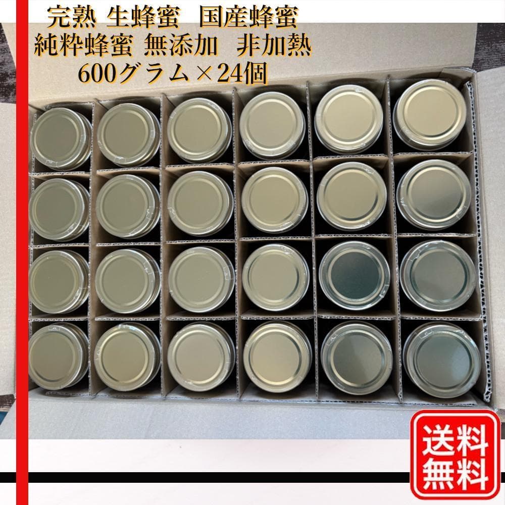 つかもと はちみつ 完熟 生 国産 純粋蜂蜜 無添加 非加熱 600g 24個