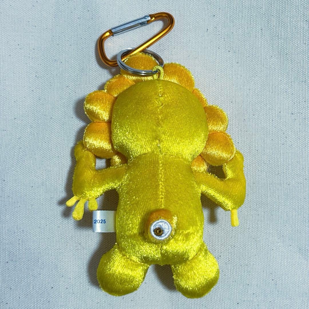 万博　ミャクミャク　カラビナ付きマスコット　金色　ゴールド