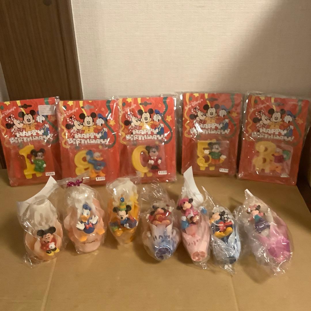 入手困難　ディズニーキャラクター　希少　バースデーローソクまとめて売りNO.10