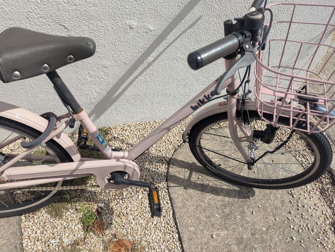 ビッケ　ピンク 幼児用自転車 前面バスケット付き