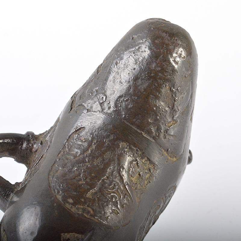 中国　古銅青銅　爵形　香炉　時代箱　M　R6261