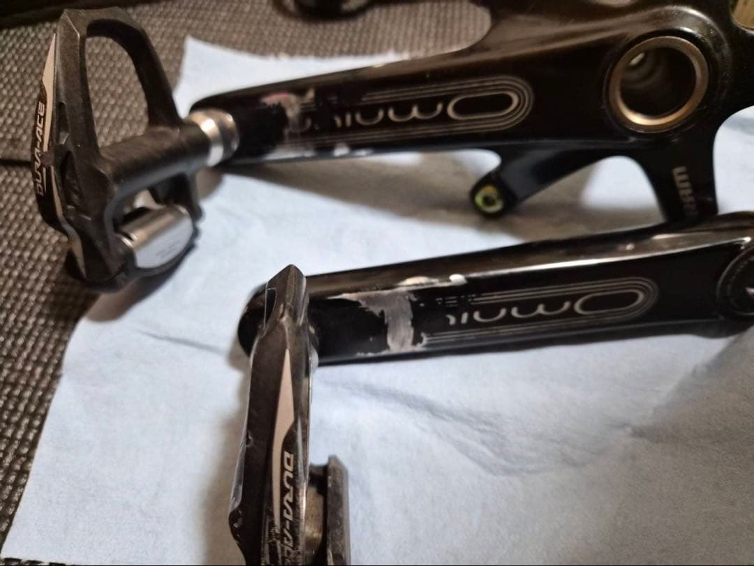 SRAM omnium ピストクランク 165mm デュラエースペダル付き