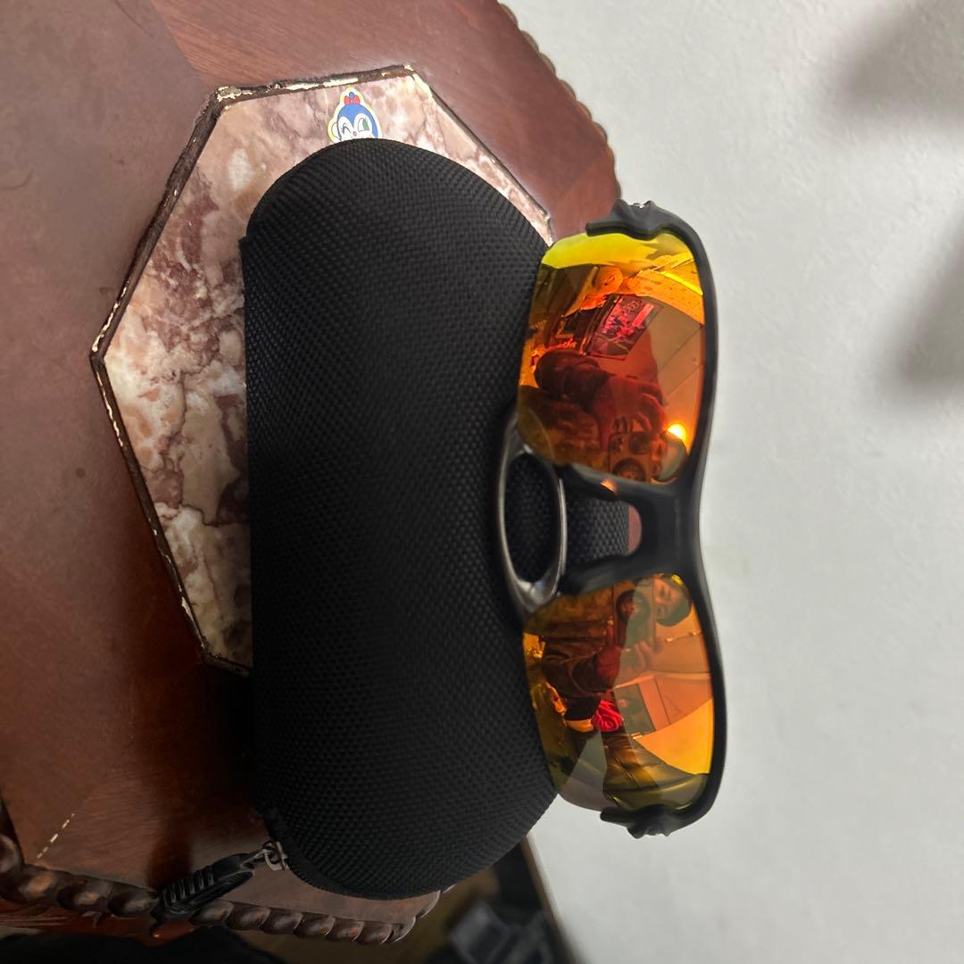 Oakley スポーツサングラス オレンジミラー