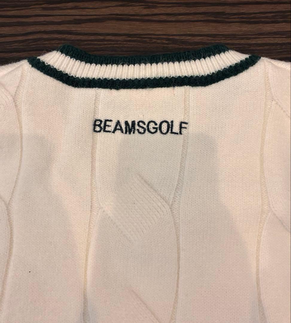 BEAMS GOLF Vネック ニット　メンズLサイズ