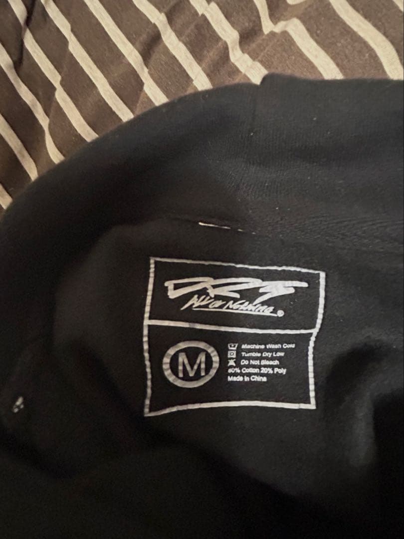 DRT パーカー USAサイズM ブラック フーディー