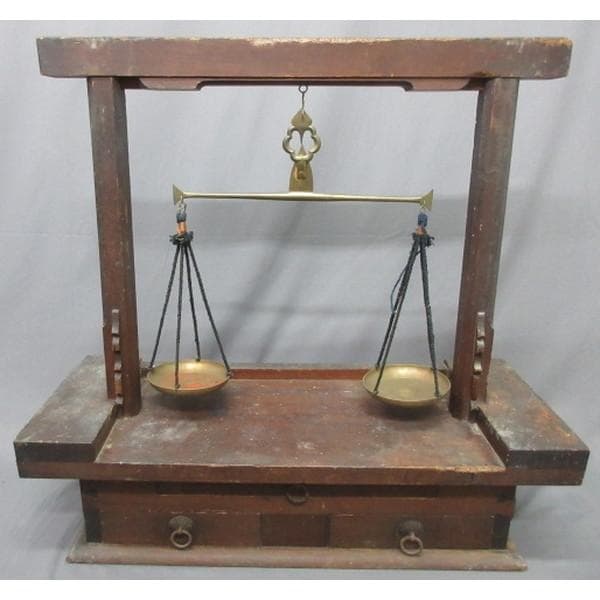 分銅12個と天秤台 [B28243]