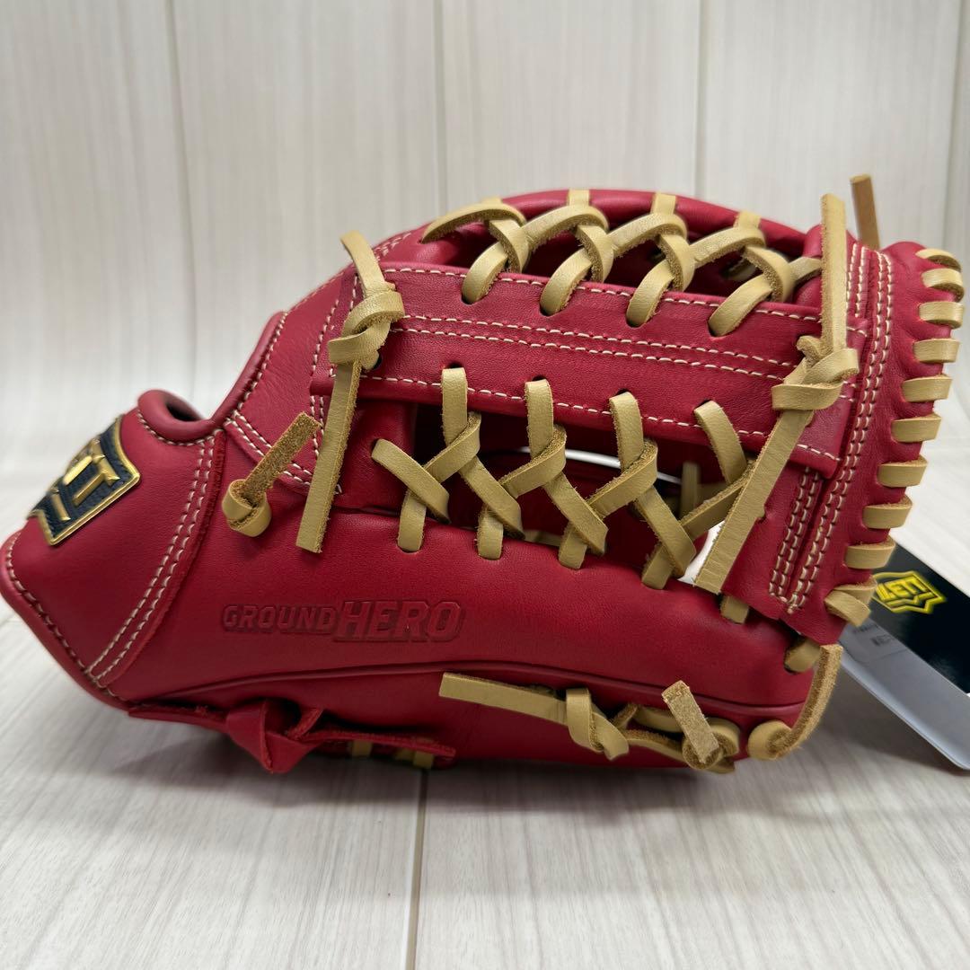 ZETT　ゼット　少年軟式グランドヒーロー　オールラウンド用　レッド　右投げ