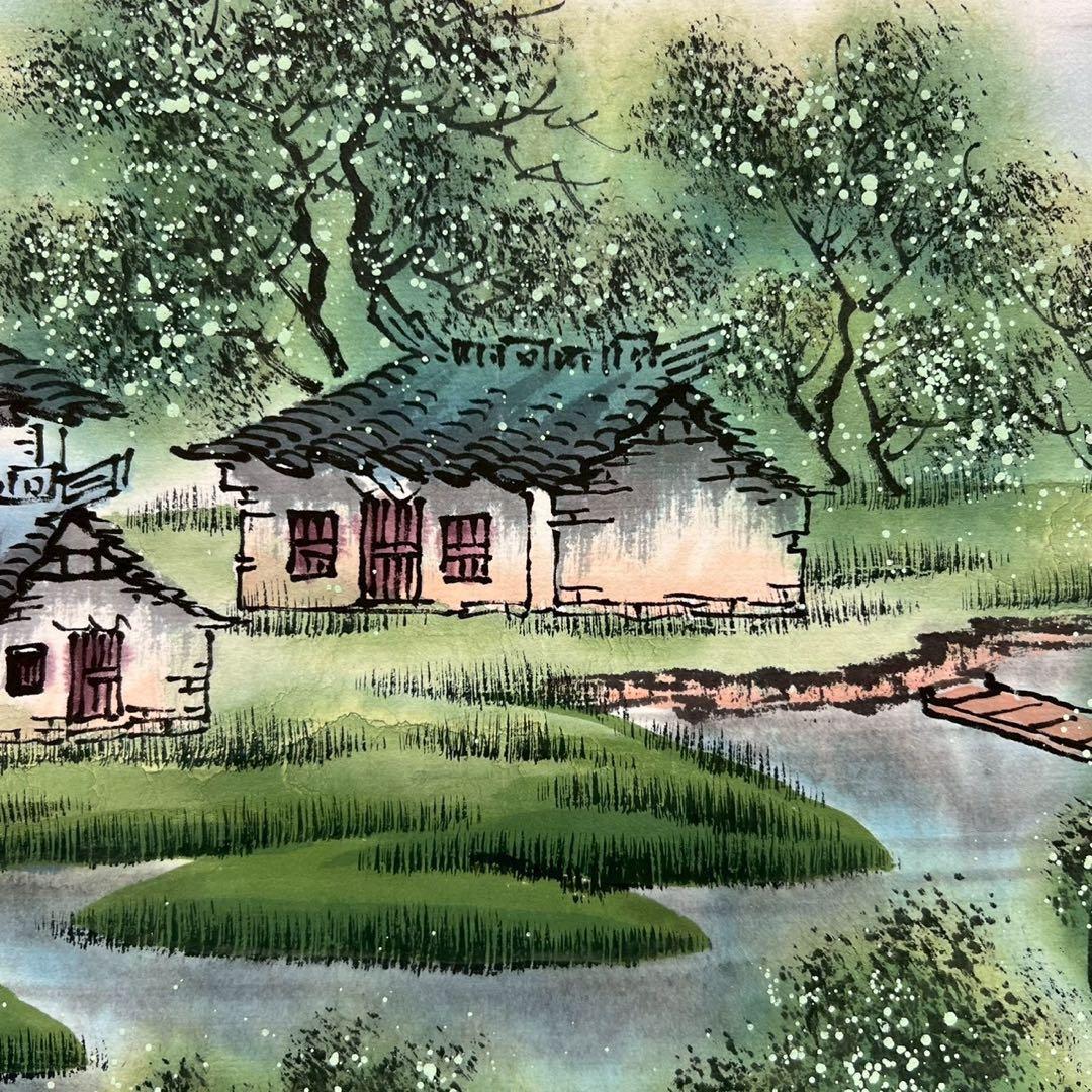 4 近代作家/計錚/表具/肉筆/色彩/山水