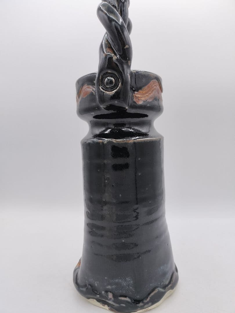 c864 むすび花入 古瀬戸 十三代　山口小左衛門 木箱 茶道具 古物