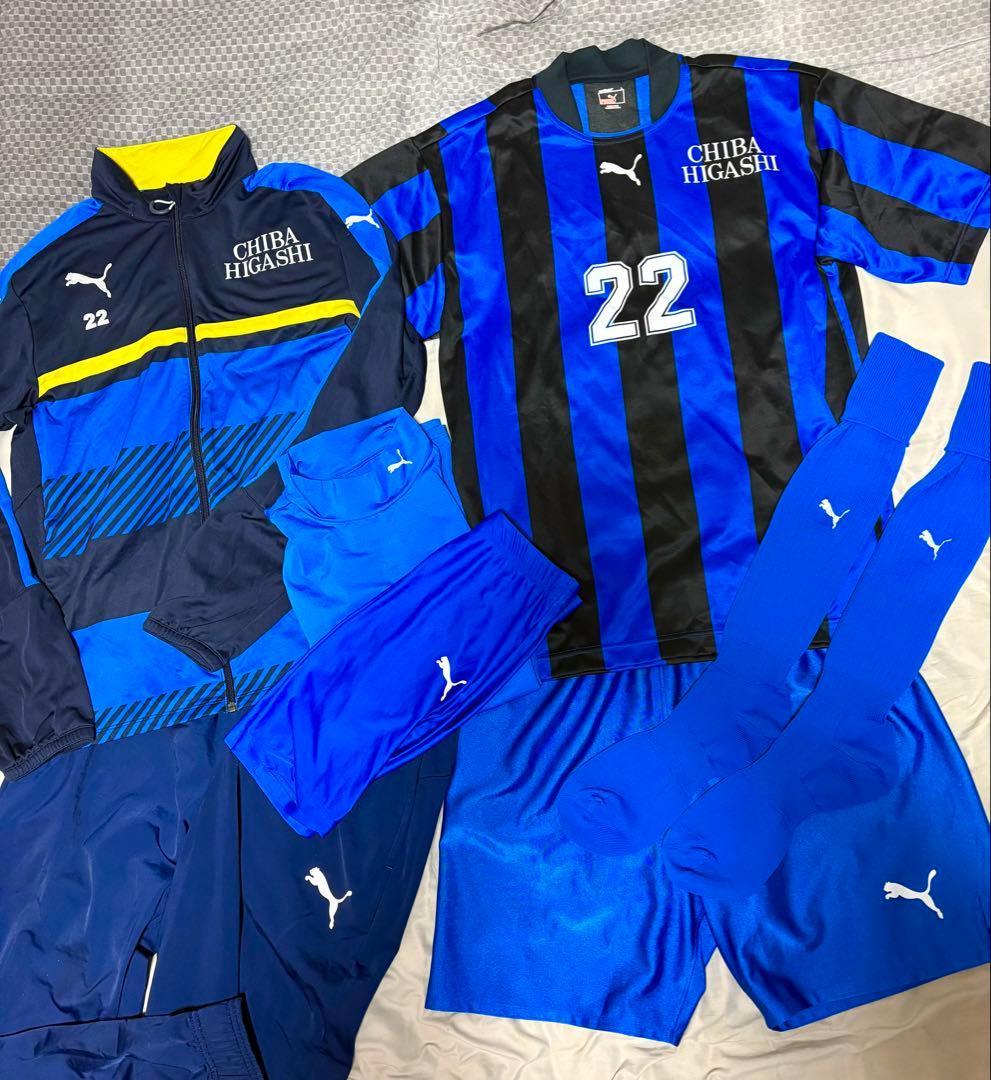 千葉東高校サッカー部ユニフォーム　L ジャージ　スパッツ　インナー付属　プーマ