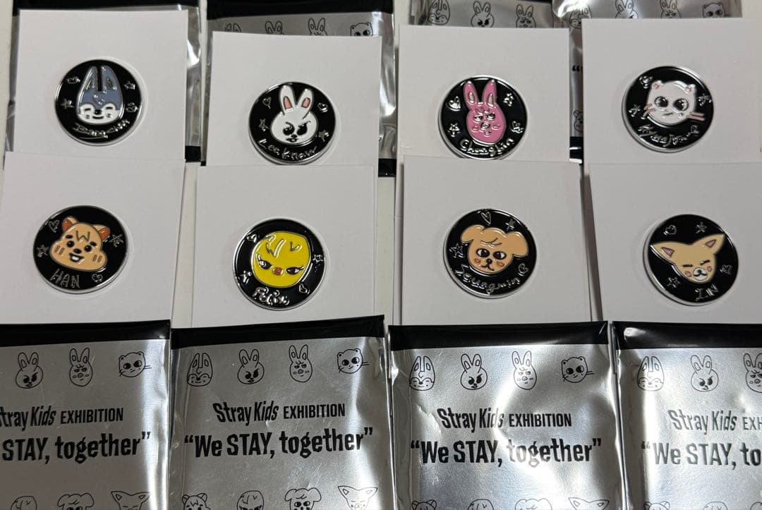 Stray Kids EXHIBITION 展覧会 ピンバッチ 8枚セット