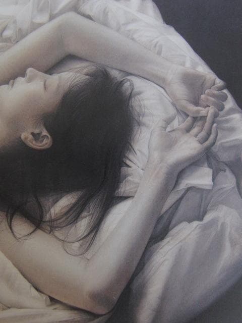 諏訪敦、【ゆうなぎ】、希少な額装用画集より、新品額装付、状態良好