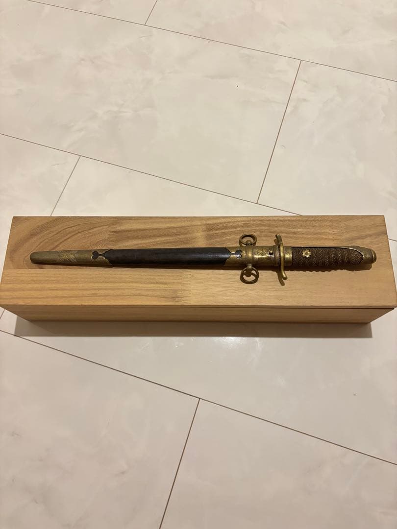 希少品　旧海軍 士官 短剣 鮫皮研ぎ出し 拵え　模造刀