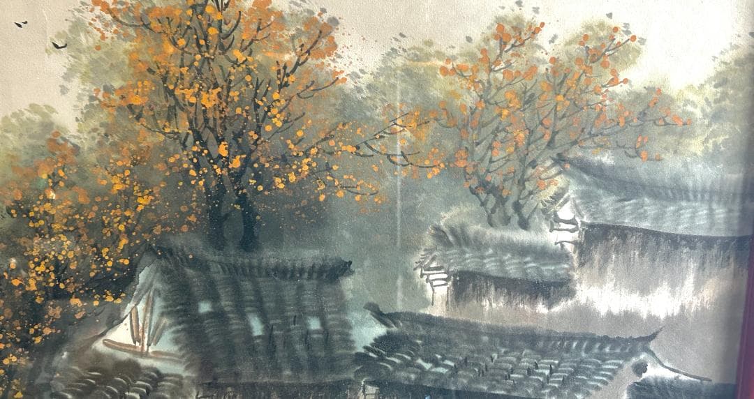 陸染石　中国美術　水墨画　山水画　蘇州画院院長　インテリア