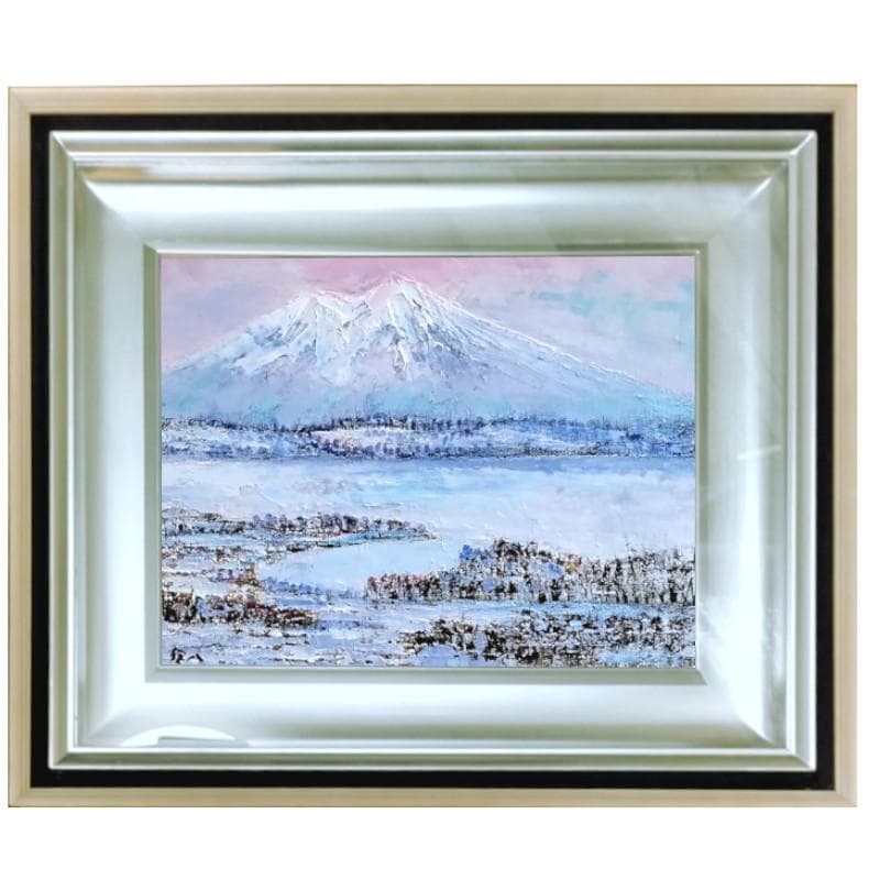 ☆伊藤伊八☆「 冬景色 (仮）」油絵　F6号