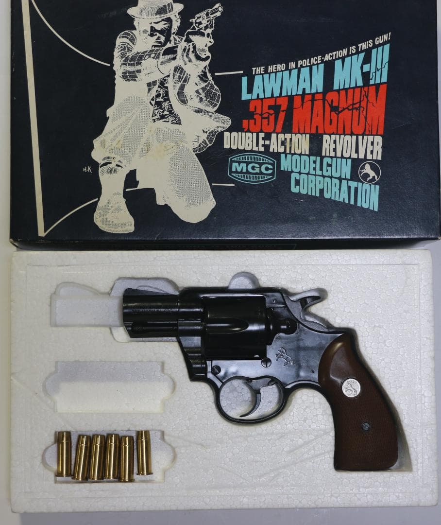 MGC製ABS樹脂モデルガン コルトローマンＭＫ－Ⅲ 合法品　未発火カート付