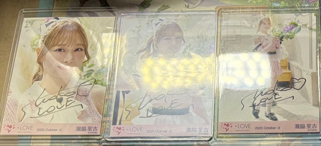 ア*ア様 イコラブ 生写真 瀧脇笙古 ピンクニット直筆 コンプ