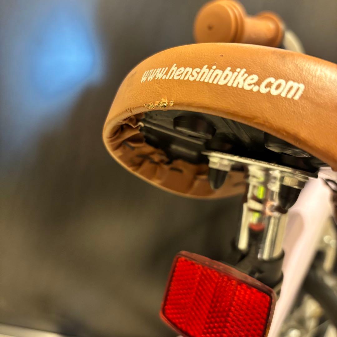 Henshin Bike へんしんバイク 14インチ カゴ付き 紫