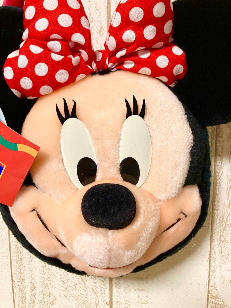 希少　美品タグ付　ビンテージ　ミニー　ぬいぐるみ　ショルダーバック