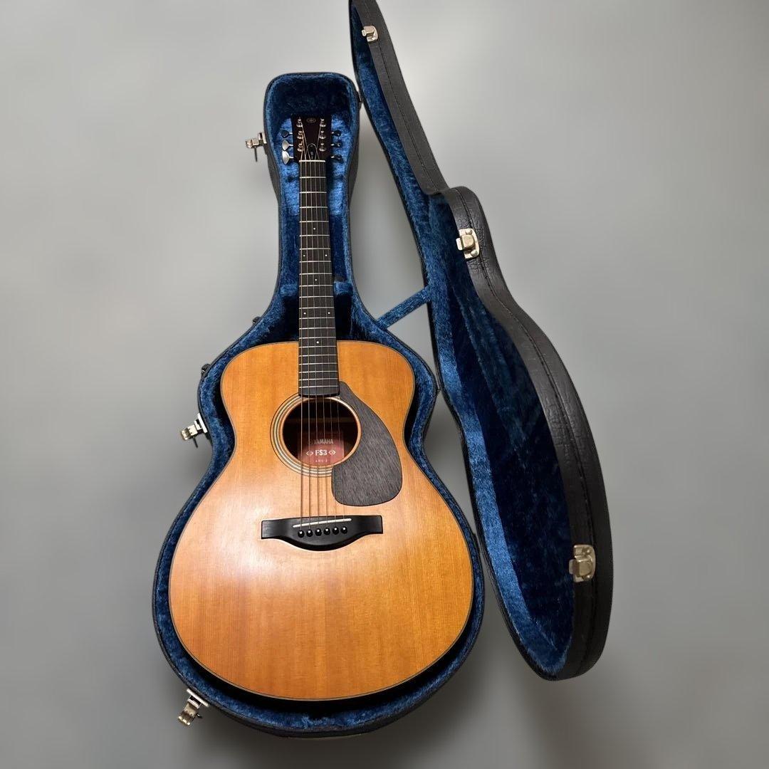 ヤマハ FS3 AREオール単板弦高調整済み ギターケース付き