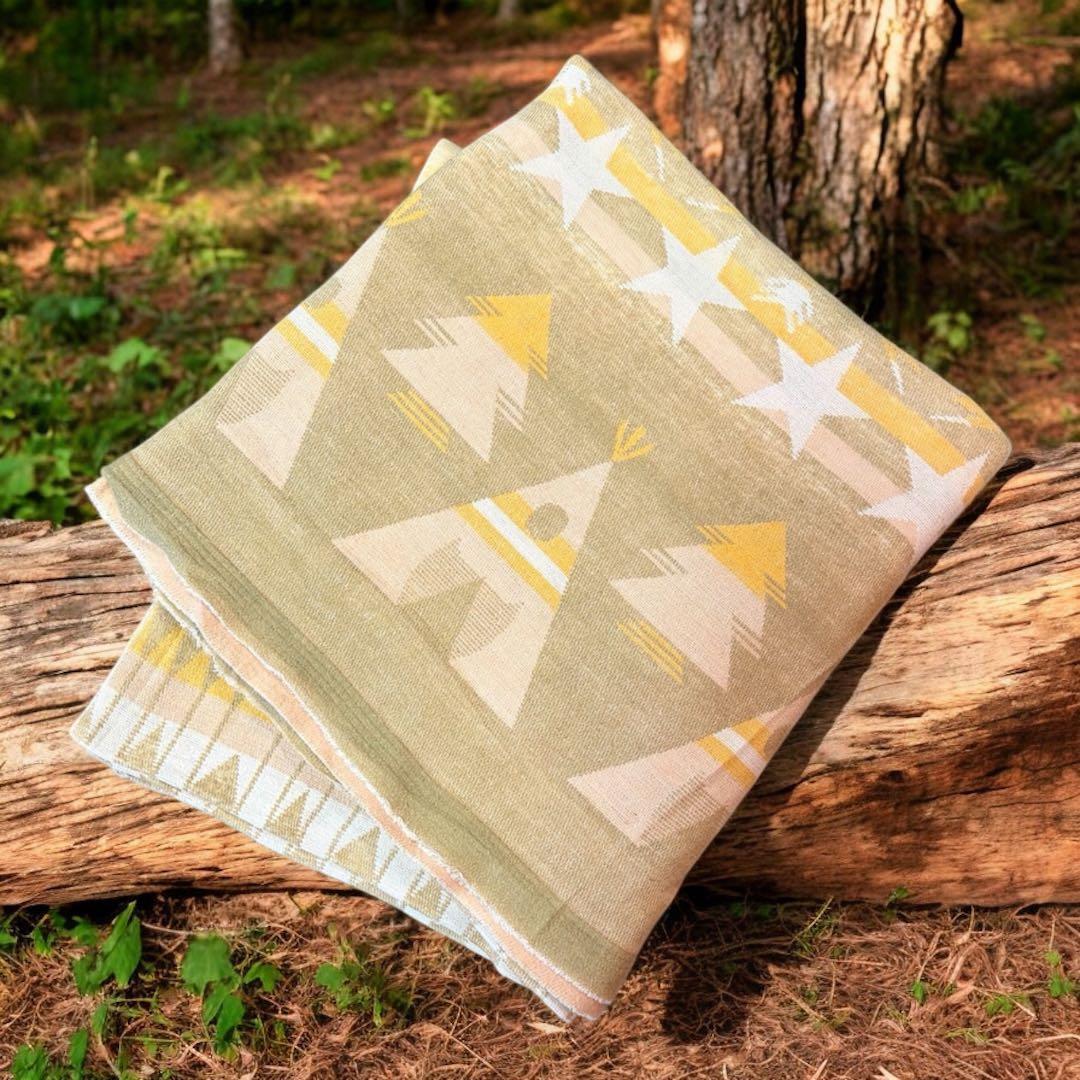 40s ヴィンテージ Beacon ビーコンブランケット ネイティブ柄 ティピー