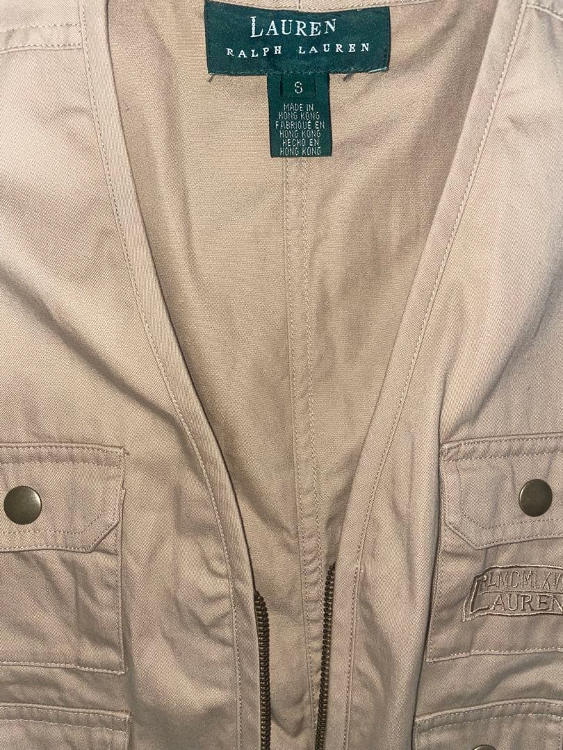 希少‼️Lauren Ralph Lauren フィッシングベスト S ベージュ
