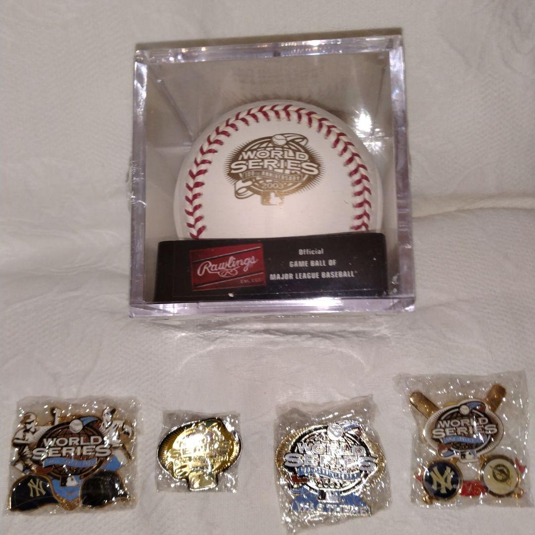 MLB.2003.ワールドシリーズ.ボール.ピンバッジ　　　 　　 　　松井秀喜